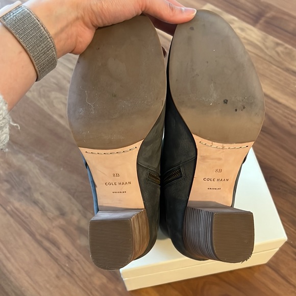 Cole Haan Cassidy gray leather ankle boots - Picture 6 of 7